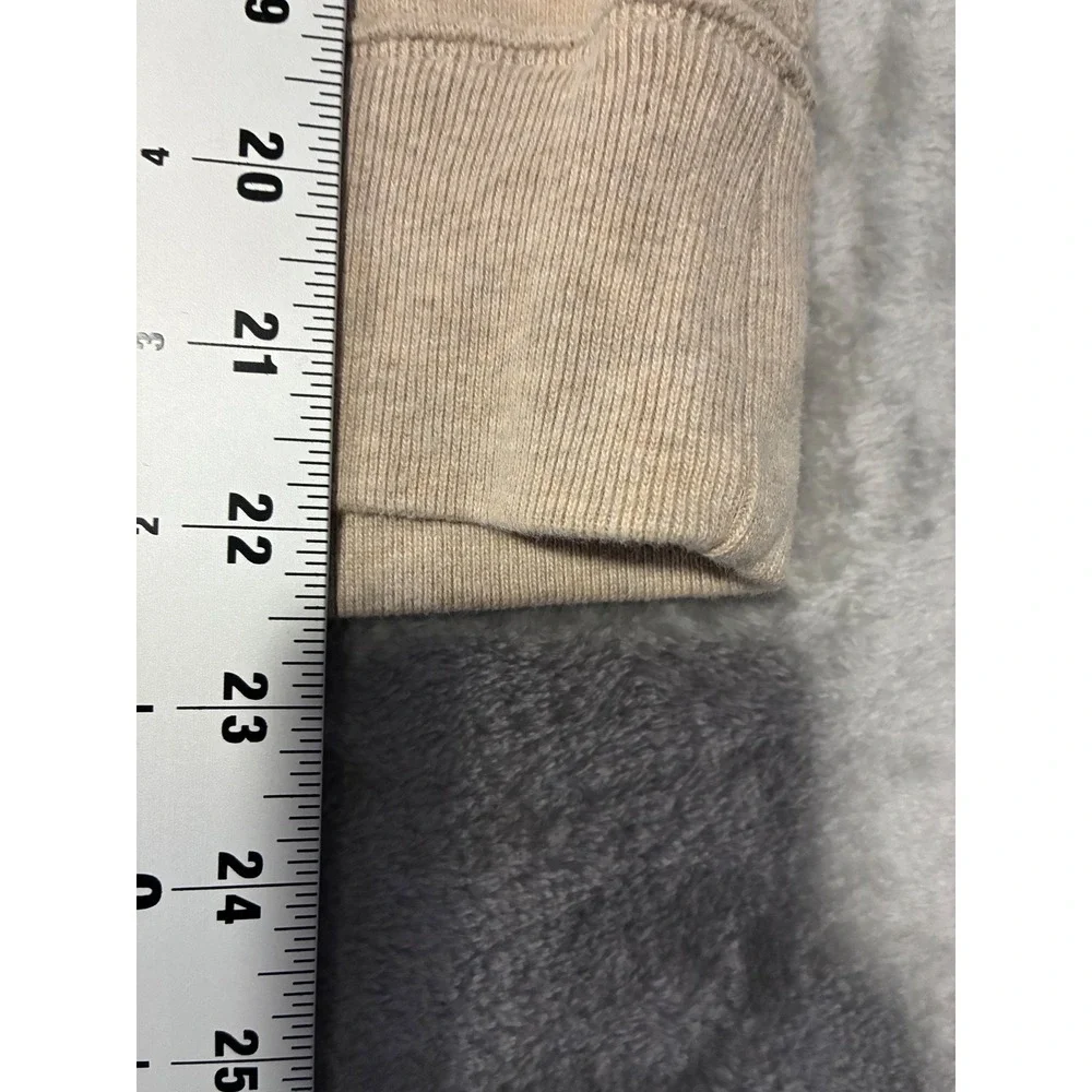 Polo Ralph Lauren Mens Tan Shawl Collar Button Pullover Sweatshirt M Green Pony